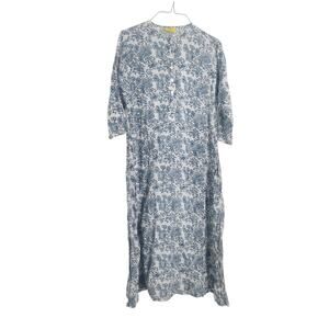 Roller Rabbit Blue and White Floral Dress Womens Size Small (Estimated)